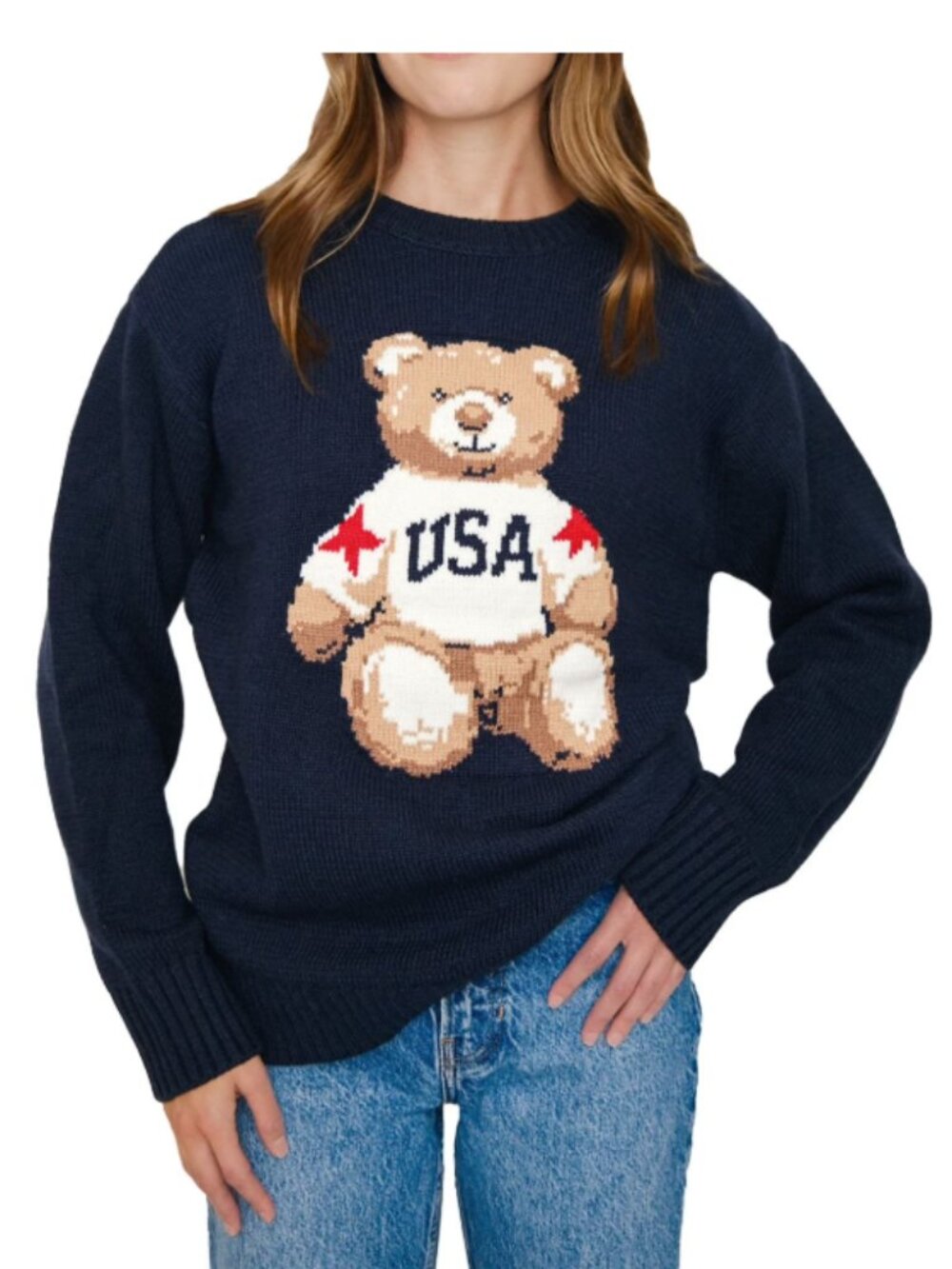 Mighty Fine Women's Americana Sweater